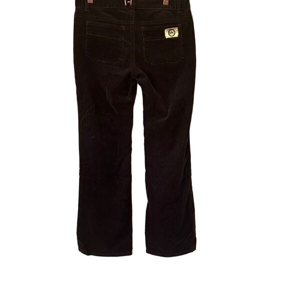 Michael Kors Corduroy Straight Leg Mid-Rise Pants Brown Size 4P - Picture 7 of 7